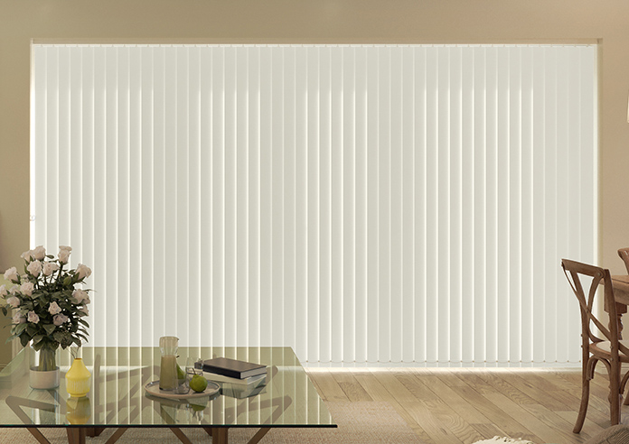 Toulouse (Blackout), Textured Cream - Vertical Blind - Image 6